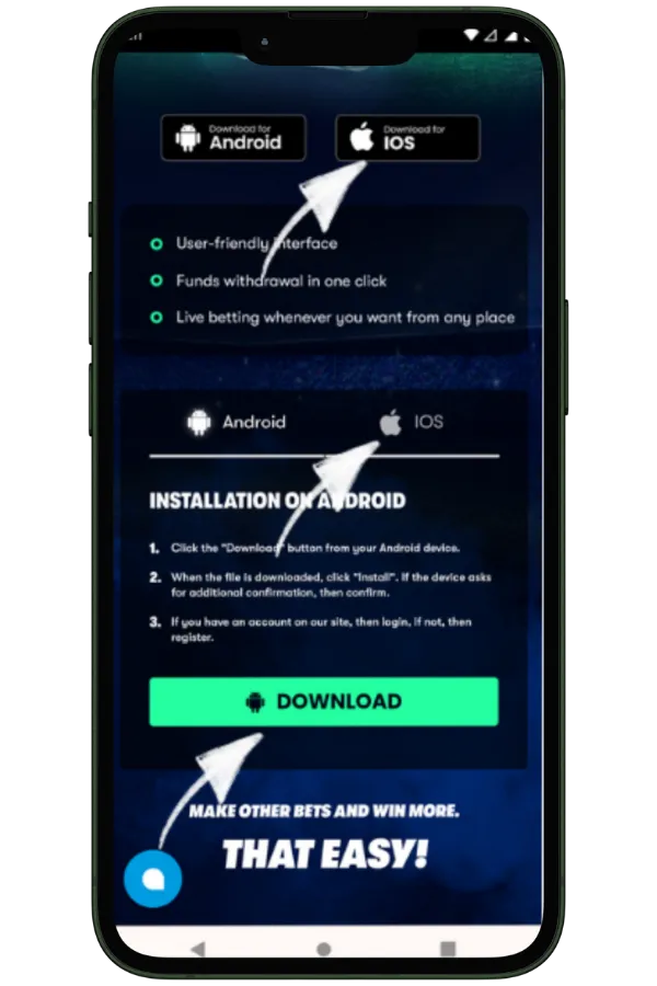 Change the security settings
