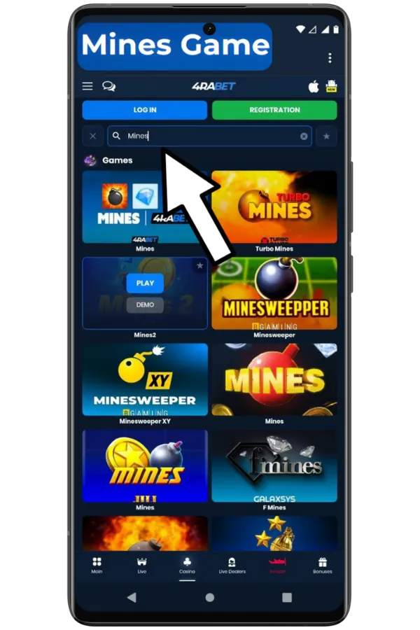 Type the game name in the search